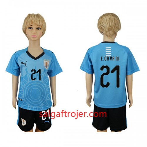 Uruguay Fodboldtrøjer E.Cavani 21 Børn Hjemmebanesæt VM 2018 Uruguay Fodboldtrøjer E.Cavani 21 Børn Hjemmebanesæt VM 2018